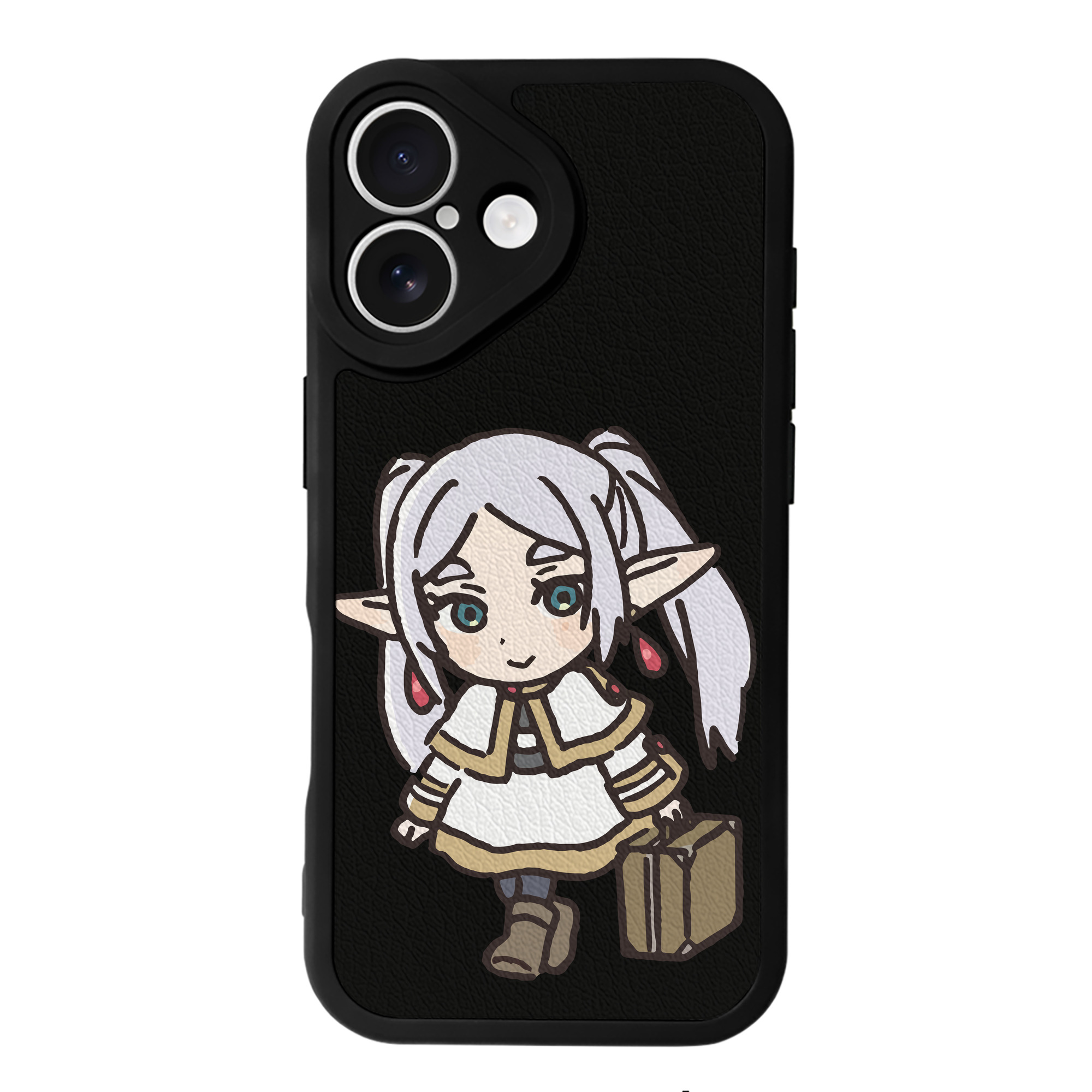 （画像用） 葬送のフリーレン Frieren 【iPhone 16シリーズ対応】シリコンスマホケース（レザー調） 材質：シリコン